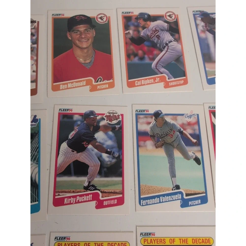 Mixed Lot Of 17 Gradable Baseball Cards 1990 Fleer Superstars Nolan Ryan & More!